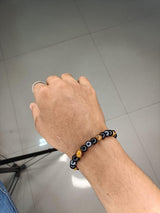 Tiger Eye Matte Black Beaded Bracelet(Combo)