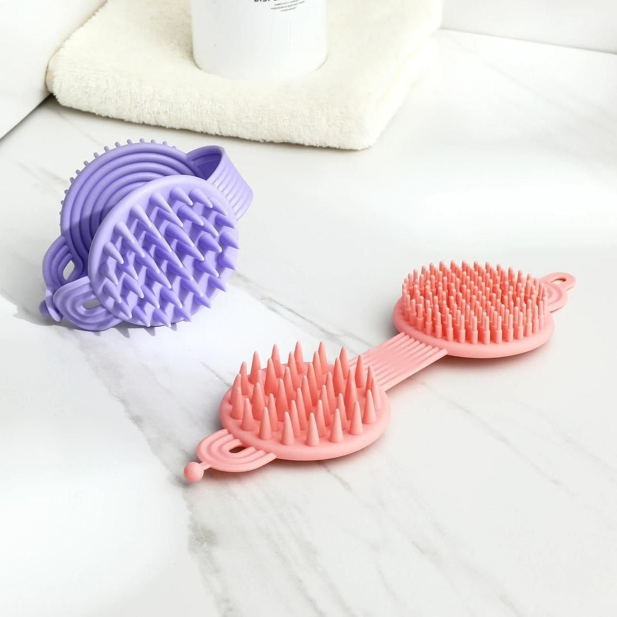 2 in 1 Bath and Shampoo Brush (Pack of 2)